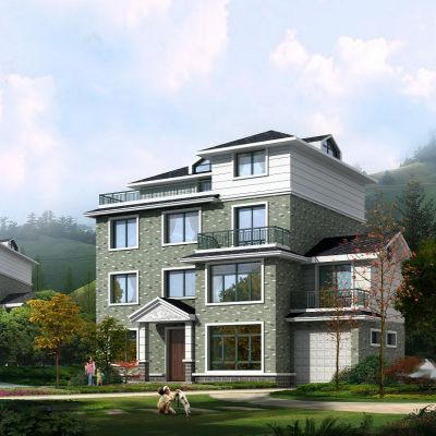 新农村住宅户型设计方案 CAD图纸+效果图