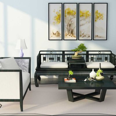 新中式罗汉床沙发组合