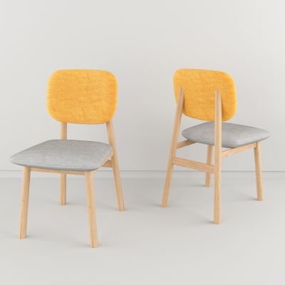 北欧实木餐椅 单椅