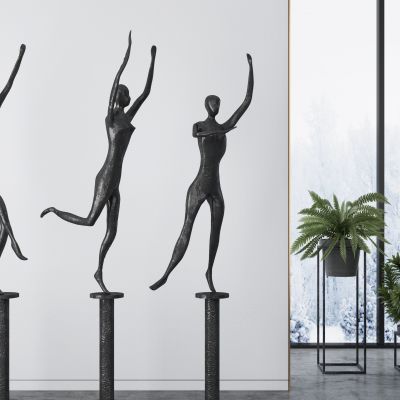 现代人物雕塑 舞者雕塑摆件 装饰品