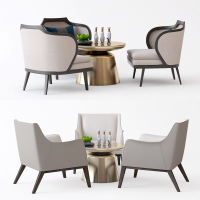现代餐桌椅沙发摆件