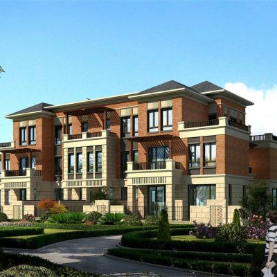 欧式双拼别墅  建筑外观