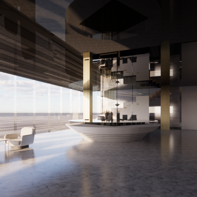 现代商业裙楼深化模型