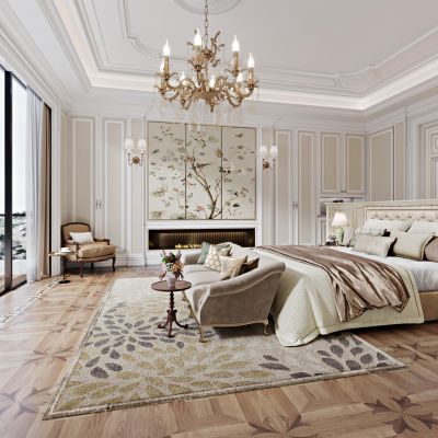 简欧别墅卧室