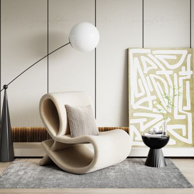 侘寂风单人沙发