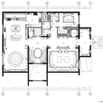 邯郸武安路公馆独栋别墅全套施工图｜效果图施工图SU模型