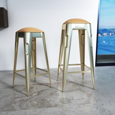 现代金属吧台椅