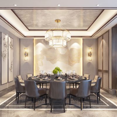 新中式餐厅包厢