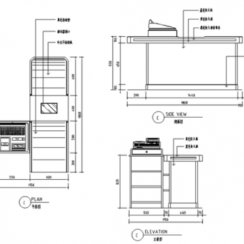 17套超市货架CAD图块