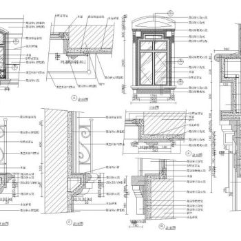 中式室内装饰CAD图库（门，窗，隔断等）