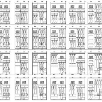 230款-成品衣柜模块及组合样式图例