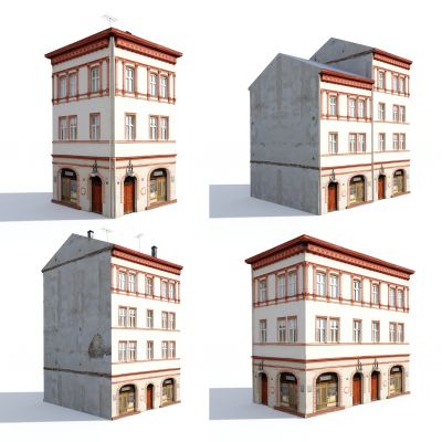 欧式建筑 简欧住宅 建筑外观