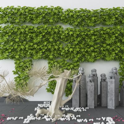 新中式景观小品