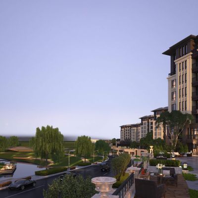 欧式多层住宅 建筑外观