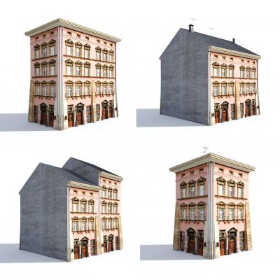 欧式建筑 美式建筑 建筑配楼 欧式楼房 简欧住宅 建筑外观