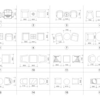 设计院通用CAD图块（住宅，酒店设施等）