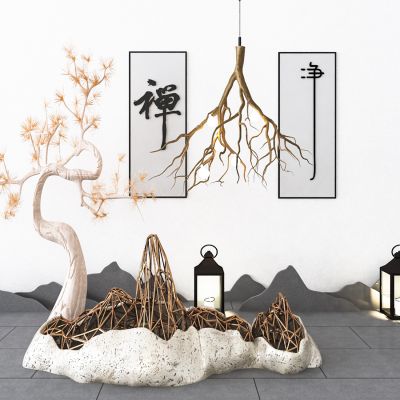 新中式景观小品