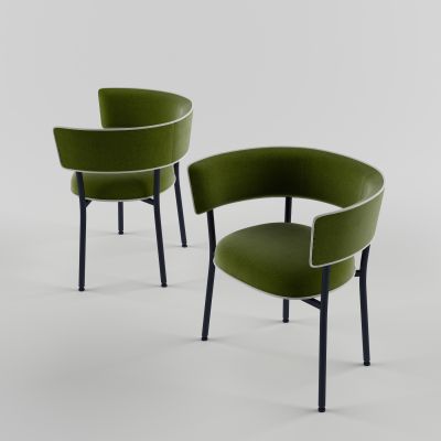 现代布艺休闲椅