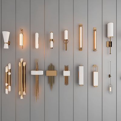  现代轻奢新中式金属壁灯