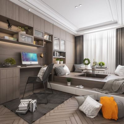 现代风格榻榻米卧室