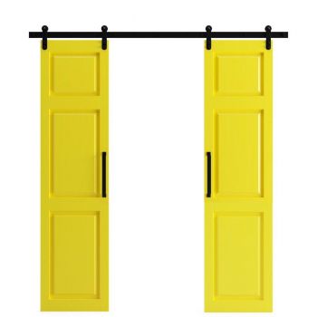  木板谷仓门 仓库吊轨滑轨门下载