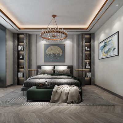 现代轻奢卧室