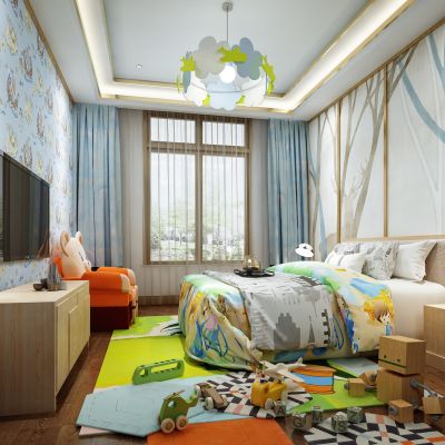 现代卧室 儿童房
