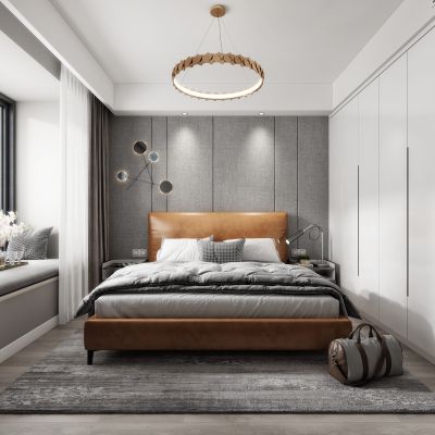 现代卧室主人房