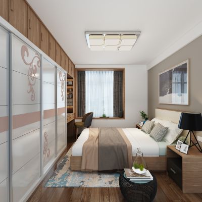 北欧卧室你 主卧
