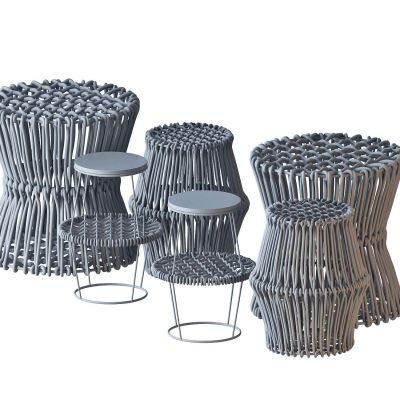 现代椅子茶几组合