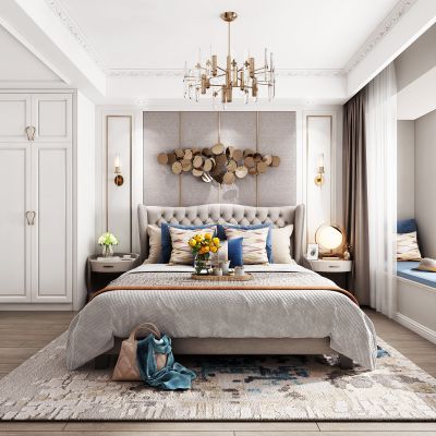 现代轻奢主卧室