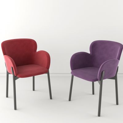 现代轻奢实木餐椅绒布皮革单椅