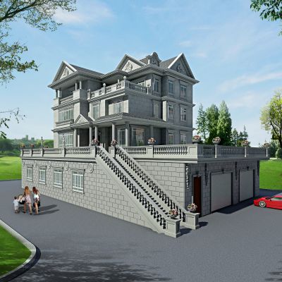 欧式别墅 欧式装饰构件