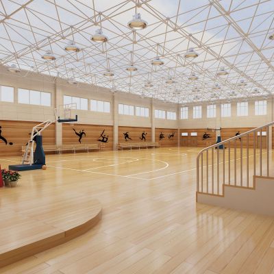 现代体育场 体育馆 篮球场