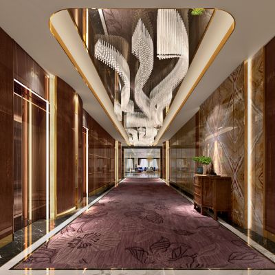 现代酒店电梯厅