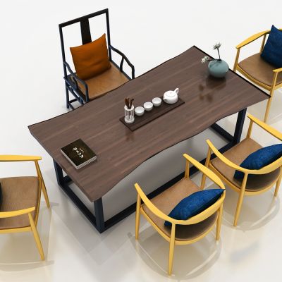 新中式茶桌椅组合 新中式茶桌 实木茶桌 现代茶桌