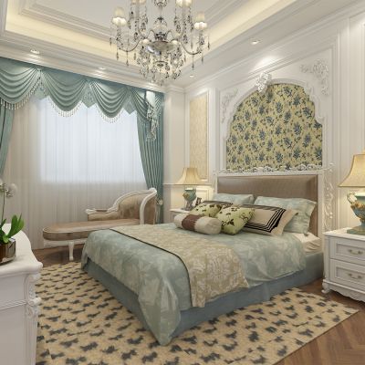 简欧欧式别墅卧室