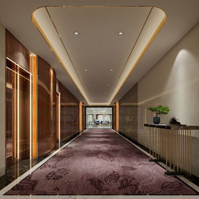 现代酒店电梯厅