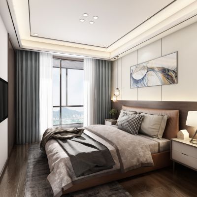 现代简约卧室