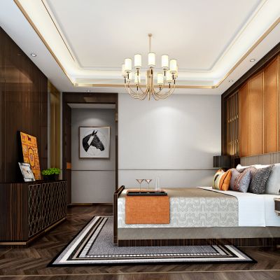 现代轻奢主卧室