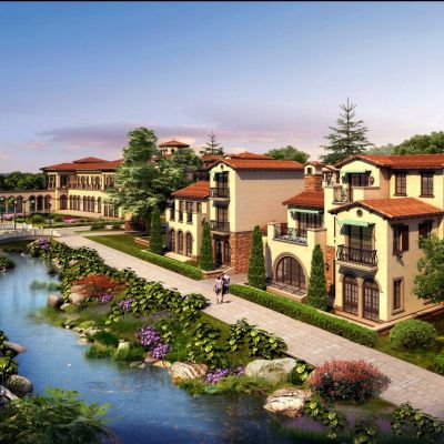 欧式独栋别墅及会所 建筑外观