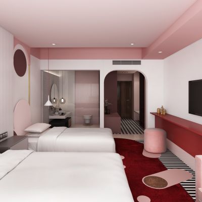 现代ins风酒店客房