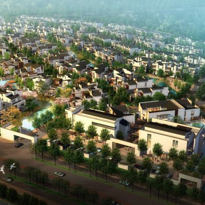 中式别墅区群