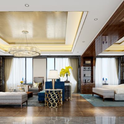 现代轻奢主卧室