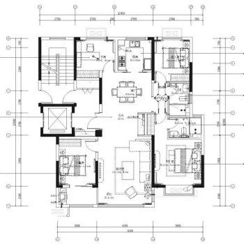 GBD杜文彪济南旭辉地产142户型精装修设计丨方案PPT效果图施工图物料表丨1.16G