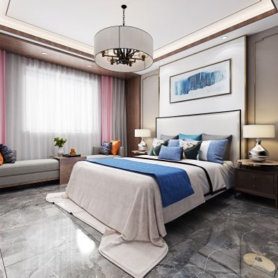 新中式卧室