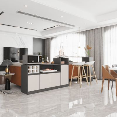 旋转吧台餐边柜