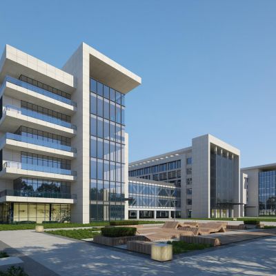 现代商业办公楼建筑外观