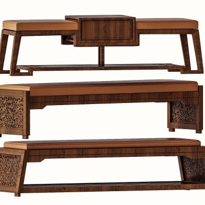 新中式卧榻床尾凳