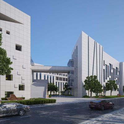 现代创意简约办公楼建筑外观